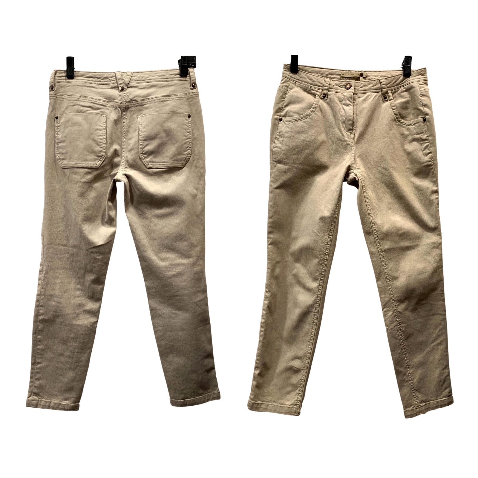 Anthropologie Leifsdottir Crop Ankle Jeans Light Khaki | Size 0